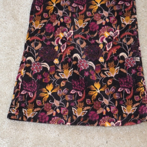 Wrangler Floral Boot Cut Pants - Purple and Yellow - Picture 2 of 5